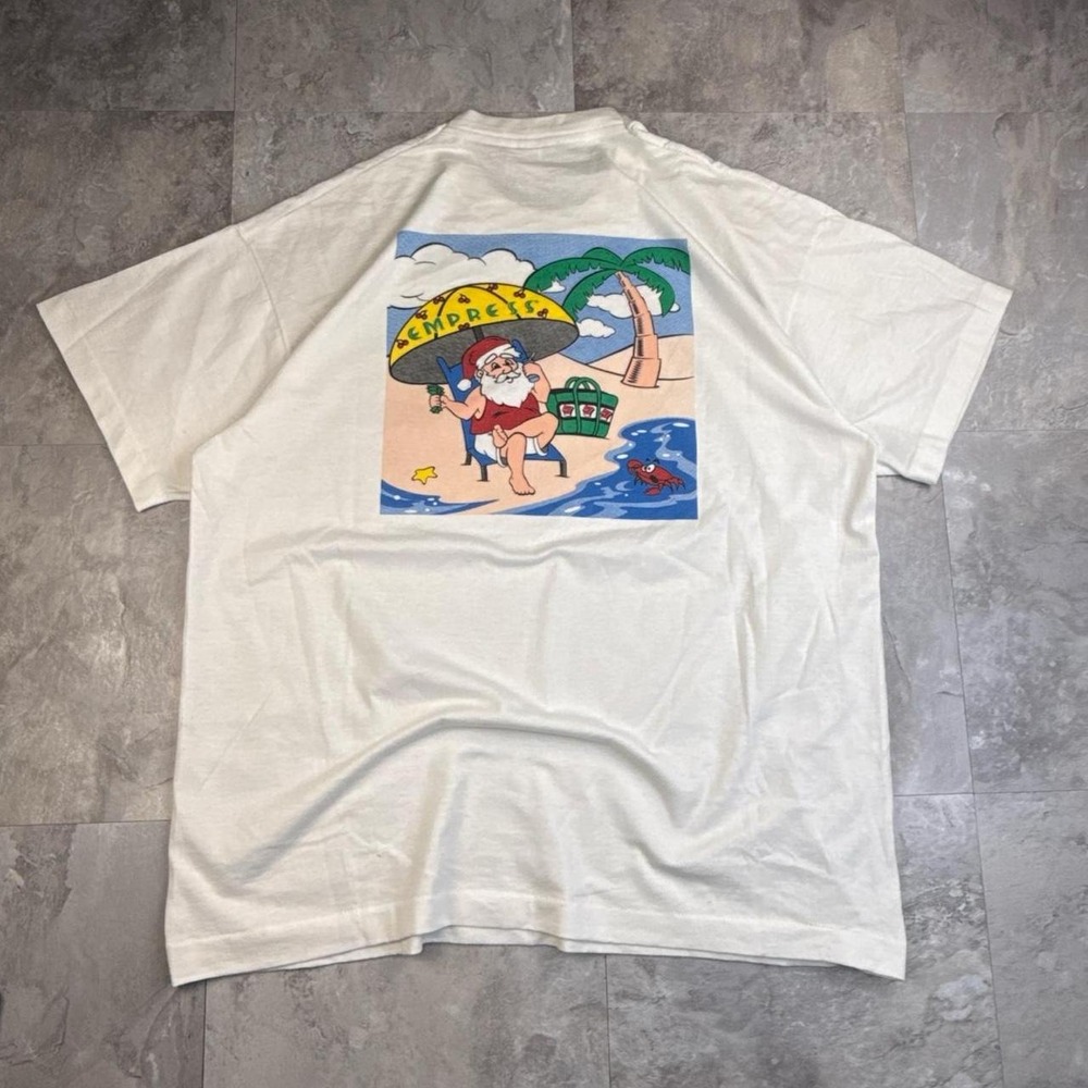 Vintage white casino 80s graphic T shirt size xl - Picture 1 of 8